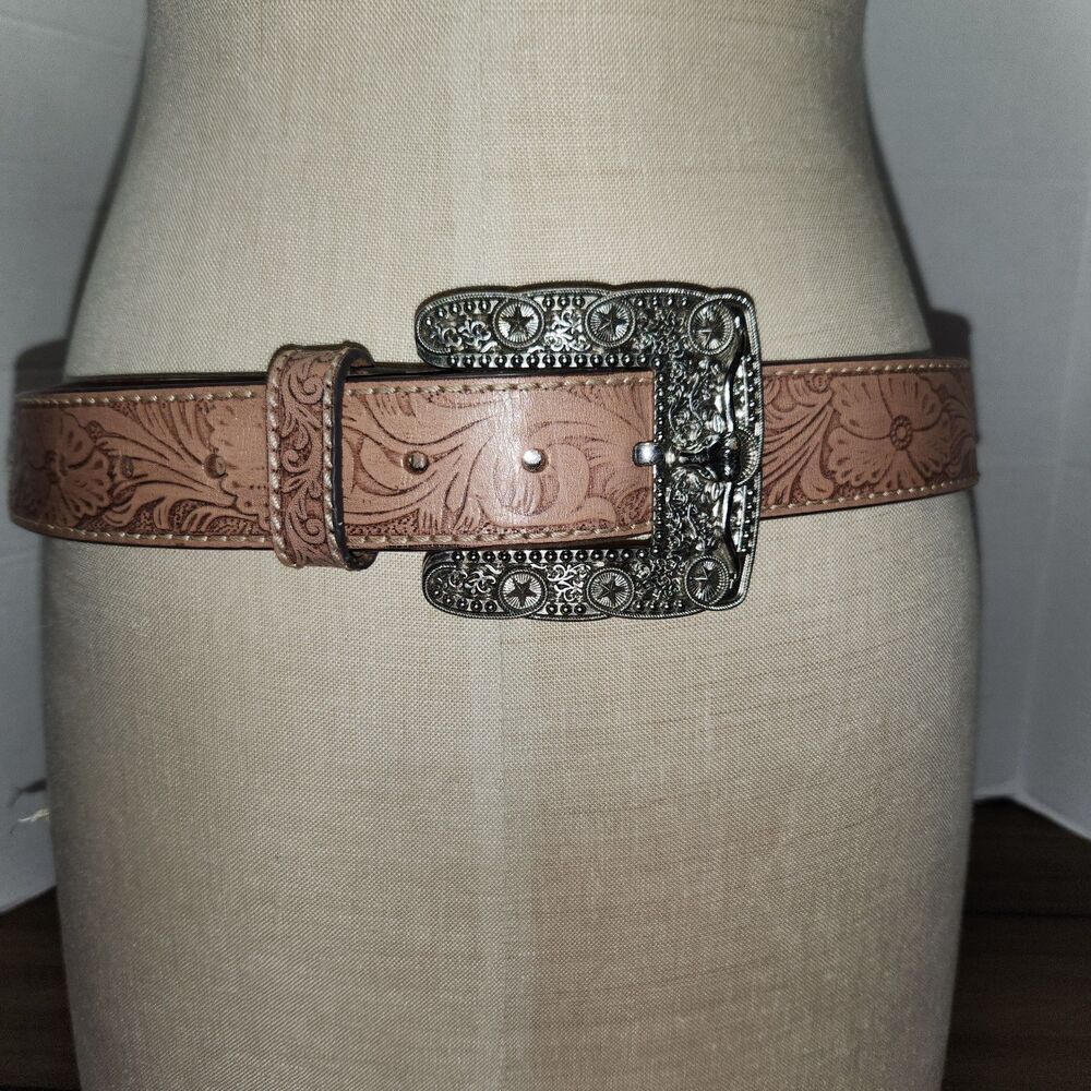 West Star Genuine Leather Belt  (Lg) Brown